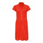 Kobiety SHIRT | comma MIT TUNNELZUGBUND - Sukienka koszulowa - milky red/czerwony - NC85639
