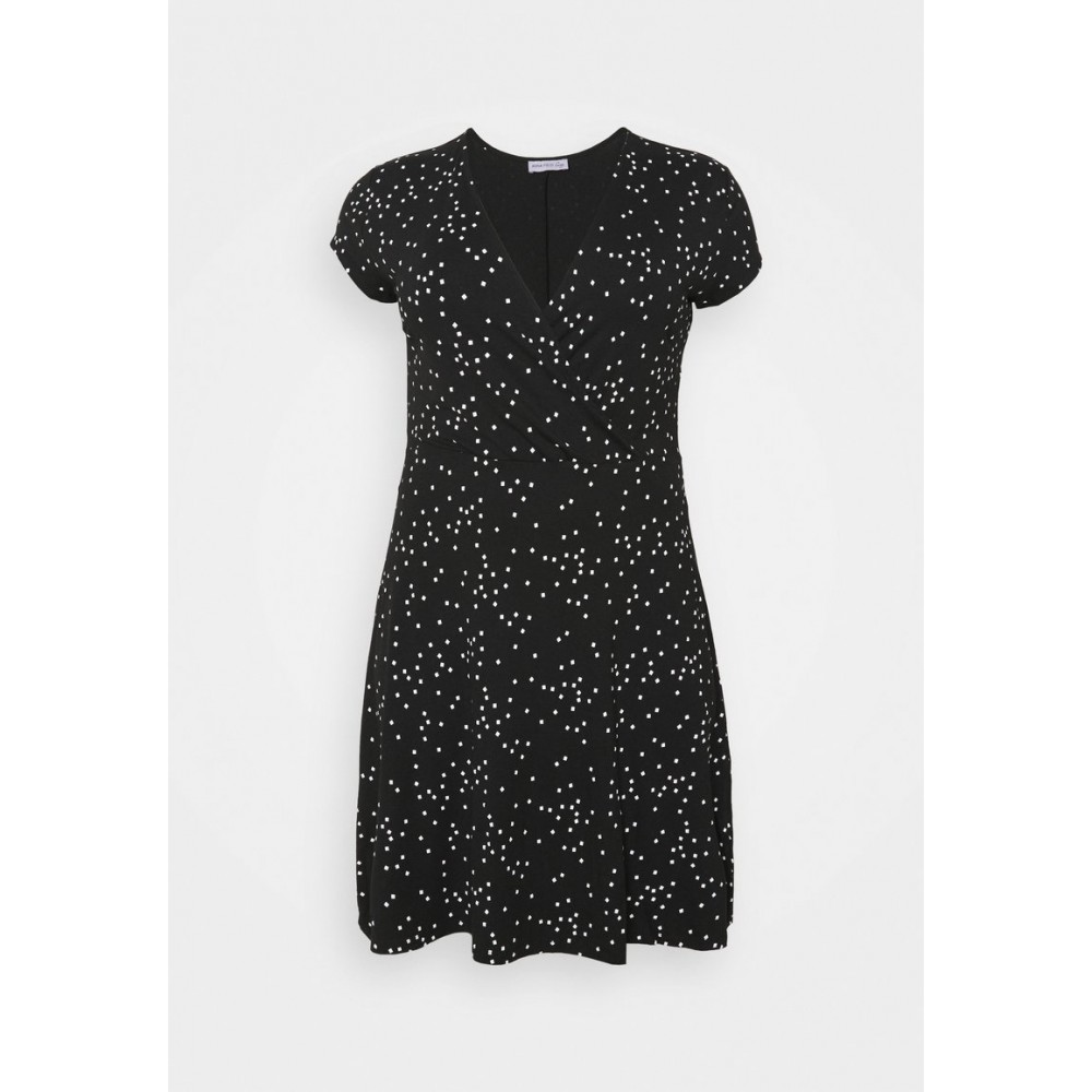 Kobiety DRESS | Anna Field Curvy Sukienka letnia - black/white/czarny - UA90675