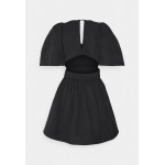 Kobiety DRESS | Banana Republic Tall ARCHITECTURAL OPEN BACK MINI - Sukienka letnia - black/czarny - HT63103