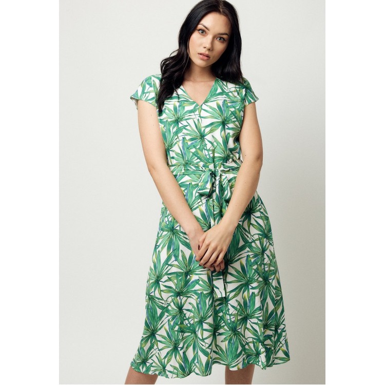 Kobiety DRESS | Bubala FLORA - Sukienka letnia - white green/biały - AM61516