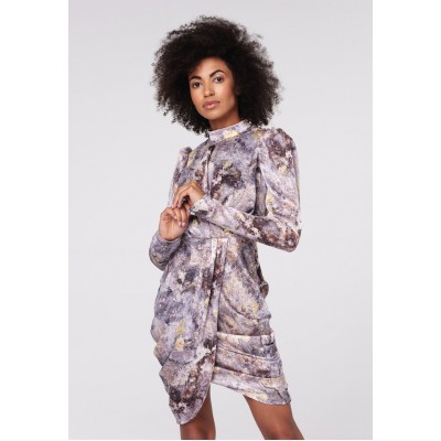 Kobiety DRESS | Colien Sukienka letnia - light grey mottled lilac/jasnoszary - TO43695