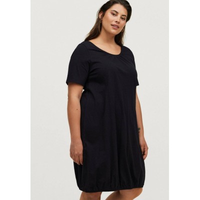 Kobiety DRESS | Ellos Plus collection BRITT - Sukienka letnia - schwarz/czarny - XC29531
