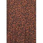 Kobiety DRESS | Gap Tall FLOUNCE HEM DRESS - Sukienka letnia - black/brown/brązowy - MA53065