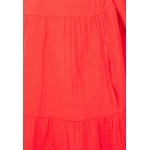 Kobiety DRESS | Gap Tall ZEN TIERED DRESS - Sukienka letnia - hot coral/koralowy - HA71004