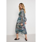 Kobiety DRESS | Gerry Weber MIT WICKELEFFEKT - Sukienka letnia - seaweed mint rose druck/niebieski - OD04187