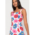 Kobiety DRESS | Glamorous SQUARE NECK MINI DRESS - Sukienka letnia - bright large floral/wielokolorowy - US91202