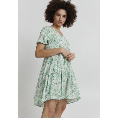 Kobiety DRESS | ICHI IHMARRAKECH AOP - Sukienka letnia - holly green/zielony - VM64645