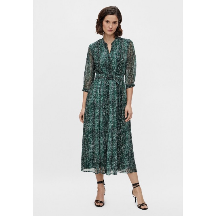 Kobiety DRESS | KMX Fashion SZYFONOWA - Sukienka letnia - zielony/ciemnozielony - GE21112