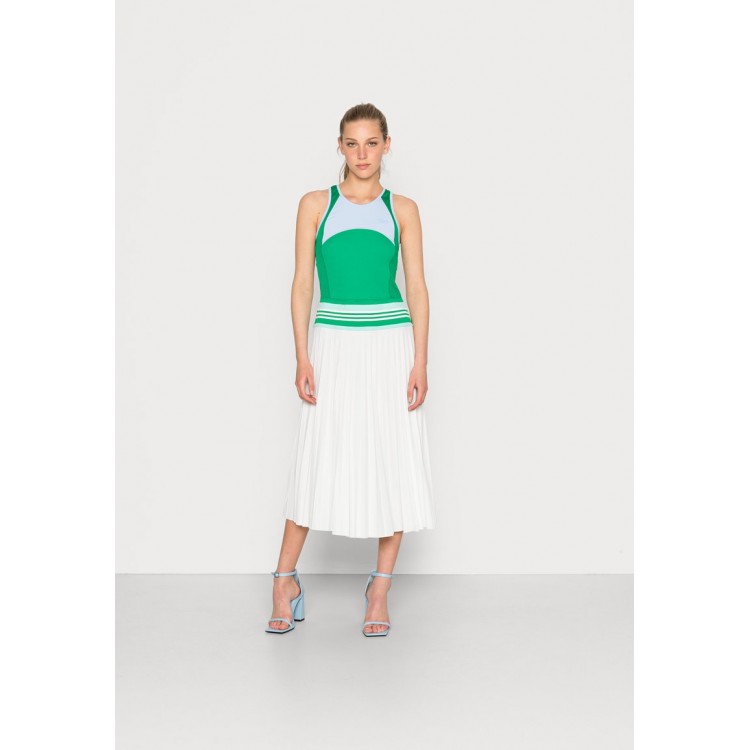 Kobiety DRESS | Lacoste Sukienka letnia - overview/fluorine green flour/wielokolorowy - JP30421