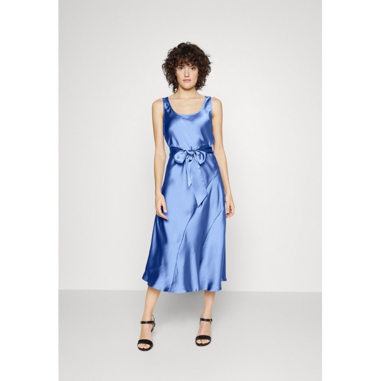Kobiety DRESS | Lauren Ralph Lauren SLEEVELESS CHARMEUSE DRESS - Sukienka letnia - blue loch/niebieski - PG69265