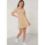 Kobiety DRESS | LELA Sukienka letnia - mustard color/musztardowy - HK70160