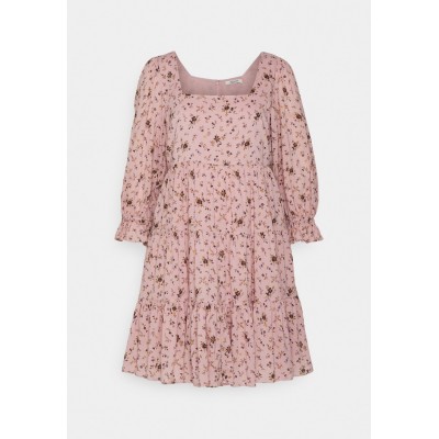 Kobiety DRESS | Madewell SQUARE NECK MINI - Sukienka letnia - wisteria dove/różowy - PS96521