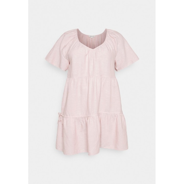 Kobiety DRESS | Madewell TIERED MINI TIES - Sukienka letnia - dusty blush/różowy - WS05537
