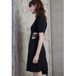 Kobiety DRESS | maje RAIN - Sukienka dzianinowa - noir/czarny - SR82592