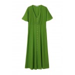 Kobiety DRESS | Mango Długa sukienka - green/zielony - CG50201