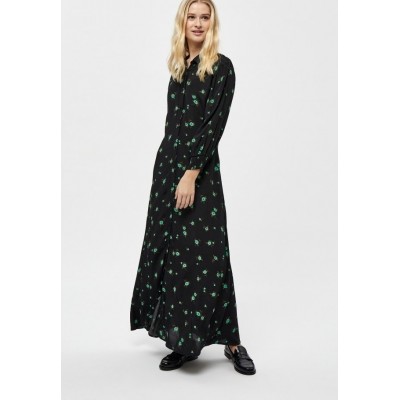 Kobiety DRESS | Minus ALEXI  - Długa sukienka - apple green flower print/wielokolorowy - ET15466