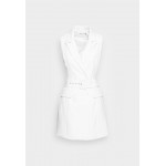 Kobiety DRESS | Missguided BELTED SLEEVELESS DRESS - Sukienka letnia - white/biały - BU05762