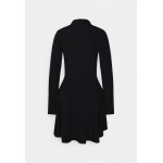 Kobiety DRESS | Missguided Tall BUTTON DOWN SKATER DRESS - Sukienka letnia - black/czarny - FI67186