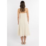Kobiety DRESS | myMo Sukienka letnia - wollweiss gelb/żółty melanż - FR88036