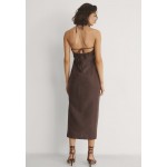 Kobiety DRESS | NA-KD MIT NECKHOLDER - Sukienka letnia - brown/brązowy - IV13622