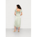 Kobiety DRESS | NA-KD SHORT PUFFY SLEEVE MIDI DRESS - Sukienka letnia - desert sage/zielony - MR17646