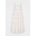 Kobiety DRESS | Needle & Thread BIJOU ROSE RUFFLE SUN DRESS - Sukienka letnia - moonshine/wisteria/mleczny - CK97753