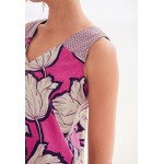 Kobiety DRESS | Next LINEN BLEND PINTUCK - Sukienka letnia - light pink/jasnoróżowy - DU81599