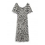 Kobiety DRESS | Next OFF SHOULDER - Sukienka letnia - black/biały - KJ46746