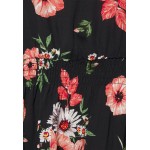 Kobiety DRESS | ONLY Carmakoma CARNOVA LIFE ELLIS DRESS - Sukienka letnia - black/mohn flowers/czarny - BW03648