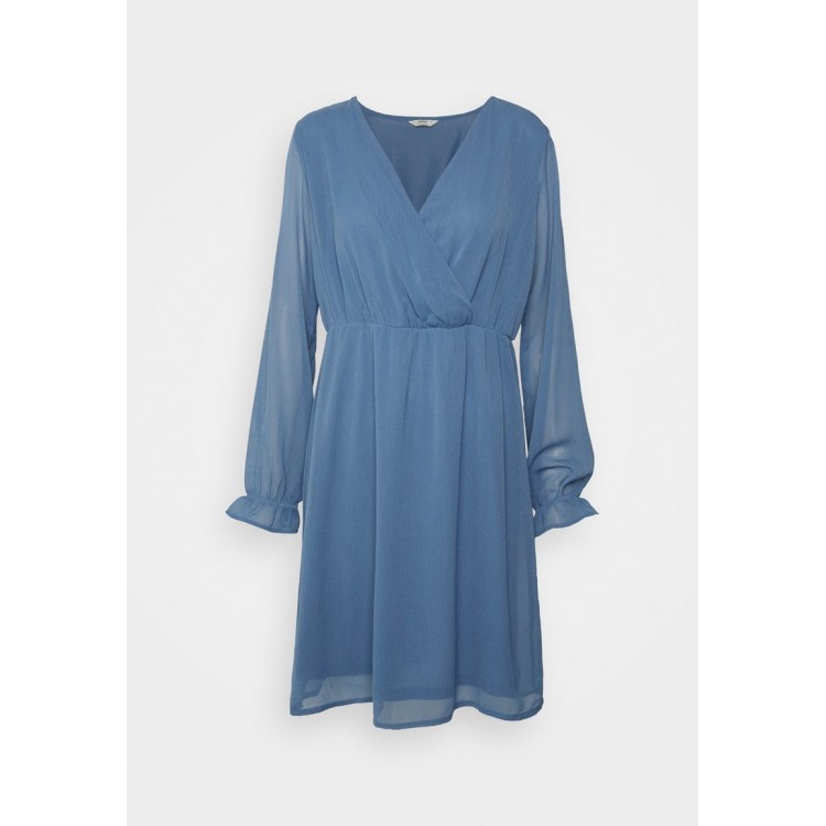 Kobiety DRESS | ONLY ONLANELINE WRAP - Sukienka letnia - moonlight blue/niebieski - QZ16573