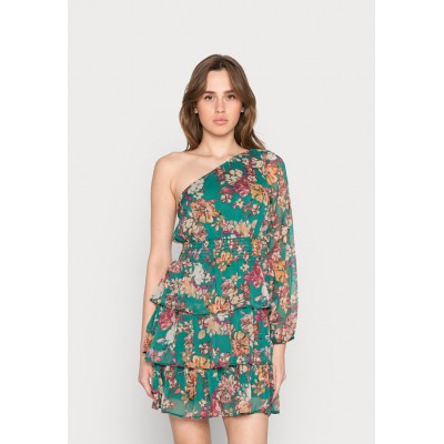 Kobiety DRESS | ONLY ONLNICOLE ONE SHOULDER DRESS  - Sukienka letnia - deep jungle tea/zielony - WP94634
