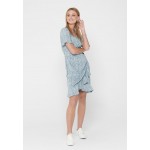 Kobiety DRESS | ONLY ONLOLIVIA WRAP DRESS - Sukienka letnia - dusk blue/jasnoniebieski - WB11133