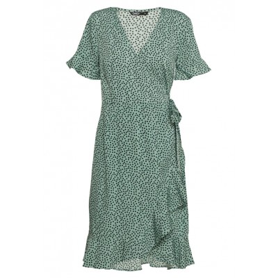 Kobiety DRESS | ONLY ONLOLIVIA WRAP DRESS - Sukienka letnia - green/black/zielony - BT59731