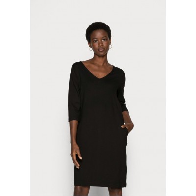 Kobiety DRESS | Selected Femme SLFCARO TUNNI 3/4 SHORT DRESS B NOOS - Sukienka letnia - black/czarny - AT82597