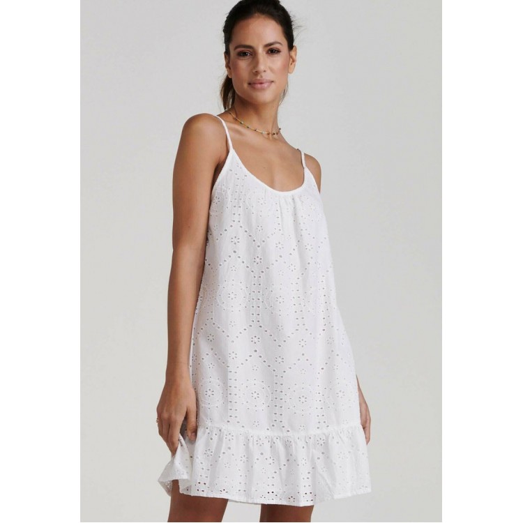 Kobiety DRESS | Shiwi BRODERIE ANGLAISE - Sukienka letnia - bright white/biały - SO72810
