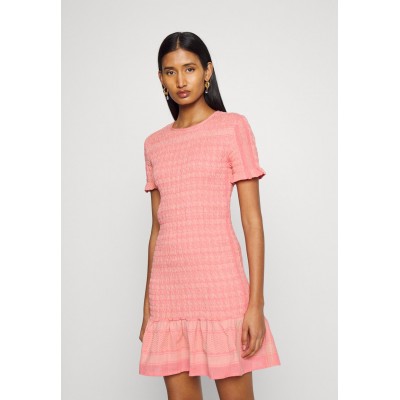 Kobiety DRESS | SUMMERY Copenhagen SHORT SLEEVE DRESS - Sukienka letnia - shell pink/pomarańczowy - QN93020
