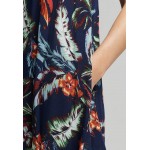 Kobiety DRESS | Superdry VINTAGE BEACH - Sukienka letnia - indo leaf navy/granatowy - MD85237