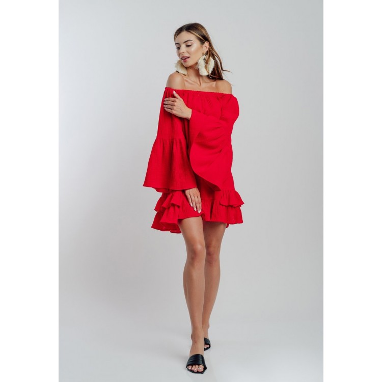 Kobiety DRESS | Swing Fashion ATHEN - Sukienka letnia - red/czerwony - AE16145