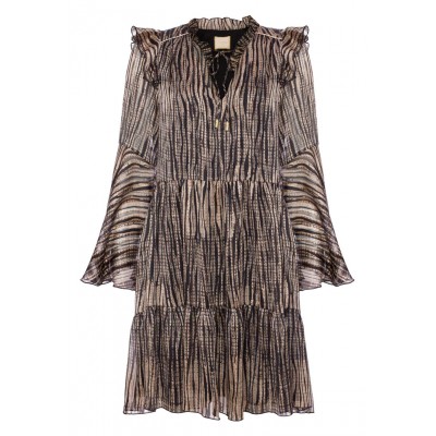Kobiety DRESS | Swing Fashion NOMADE - Sukienka letnia - black  brown  beige/czarny - TL55788
