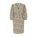 Kobiety DRESS | Vero Moda MINI V-AUSSCHNITT - Sukienka letnia - beige, black/beżowy - RA61276