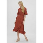 Kobiety DRESS | Vero Moda Sukienka letnia - marsala/koniakowy - CB82902