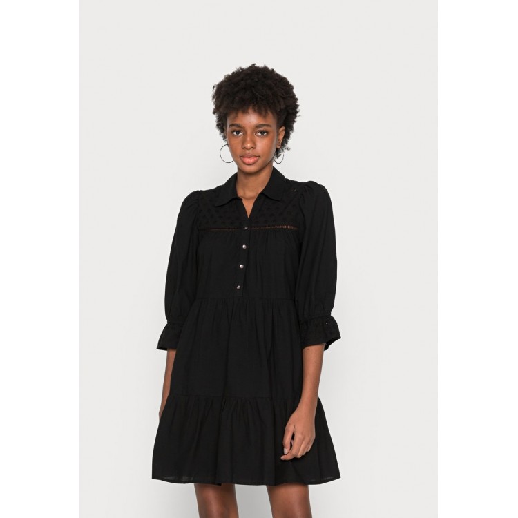 Kobiety DRESS | Vero Moda VMAMINA 3/4 SHORT DRESS - Sukienka letnia - black/czarny - ZH60112