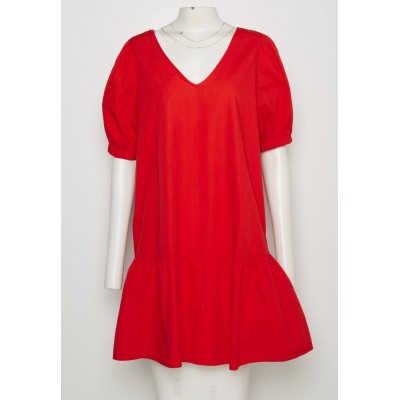 Kobiety DRESS | Vero Moda VMJARLOTTE SHORT - Sukienka letnia - spicy orange/pomarańczowy - HX09604