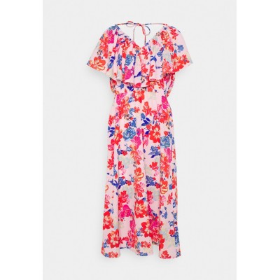 Kobiety DRESS | Vero Moda VMREMI CALF DRESS - Sukienka letnia - parfait pink remi/różowy - ES24557