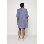 Kobiety DRESS | VILA CURVE 3/4 SHORT - Sukienka letnia - blue/niebieski - JN89342
