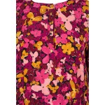 Kobiety DRESS | Zizzi VISKOSEKLEID MIT BLUMENPRINT UND 3/4-ÄRMELN - Sukienka letnia - pink/różowy - DA57964