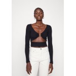 Kobiety PULLOVER | Even&Odd Tall Bluzka z długim rękawem - black/czarny - GW81266