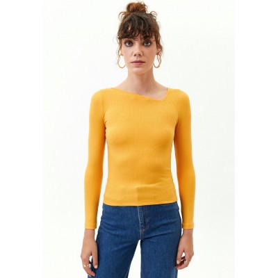 Kobiety PULLOVER | OXXO GERIPPTES LANGARM - Bluzka z długim rękawem - cheddar/żółty - XG18870