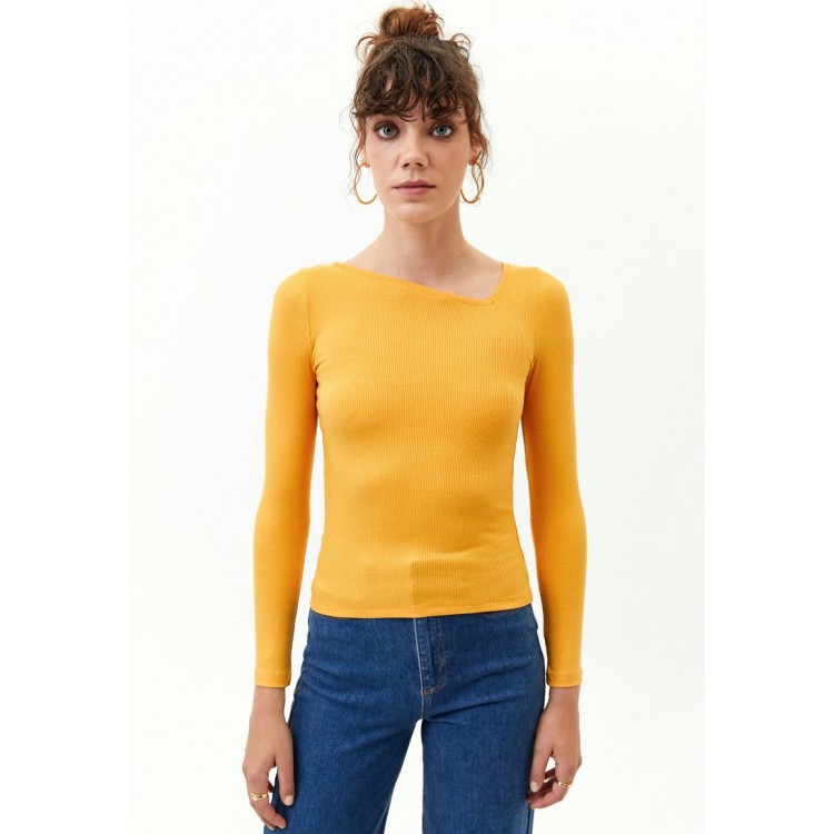 Kobiety PULLOVER | OXXO GERIPPTES LANGARM - Bluzka z długim rękawem - cheddar/żółty - XG18870
