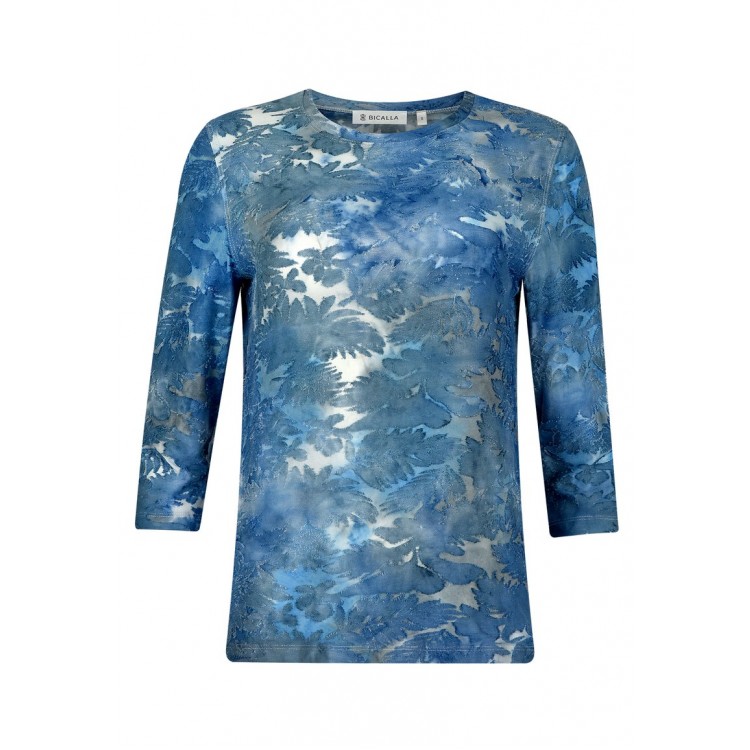 Kobiety SHIRT | Bicalla TIE&DYE WILD - Bluzka z długim rękawem - blue/sand/niebieski - PG55323